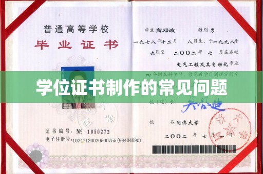 芮城学位证书制作的常见问题