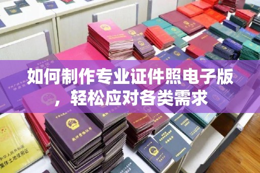 芮城如何制作专业证件照电子版，轻松应对各类需求