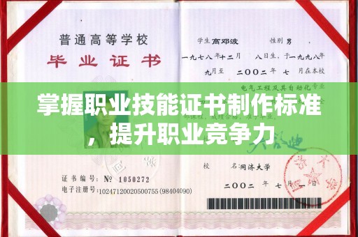 芮城掌握职业技能证书制作标准，提升职业竞争力
