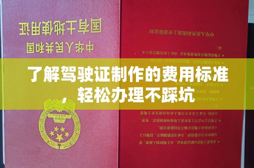芮城了解驾驶证制作的费用标准，轻松办理不踩坑